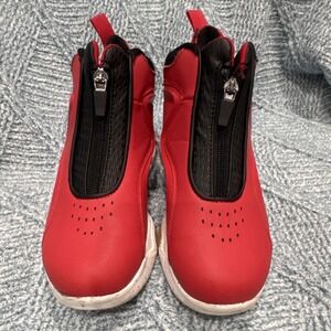 AND1 Unisex Kids Mid Top Zip Athletic Sneakers Red/Black/White US 3